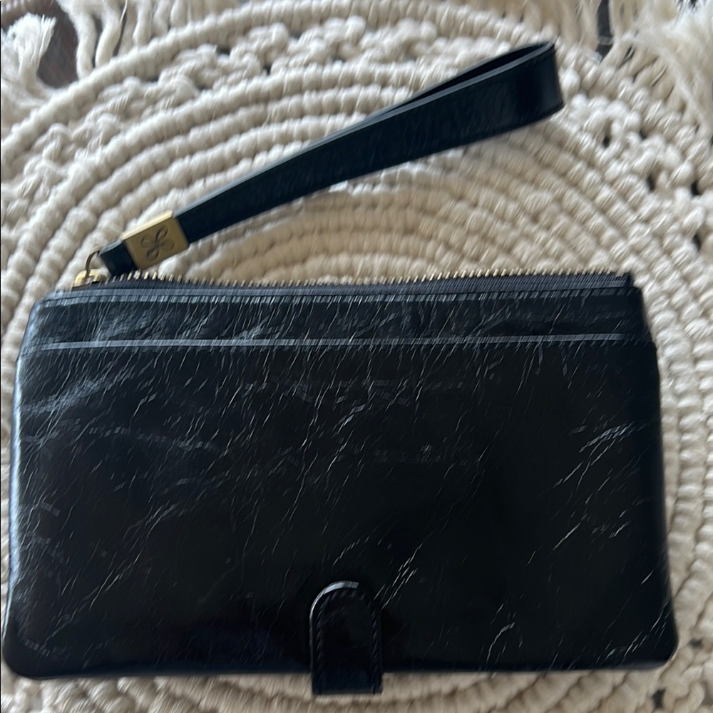 HOBO Black Wristlet Clutch